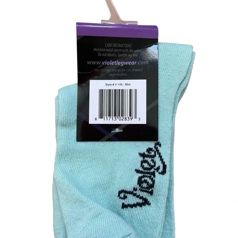 4/$25 Mint Green Knee High Socks Girls Size 10 New With Tags